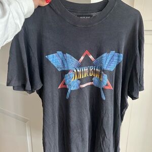 Anine Bing Grey Logo Tee